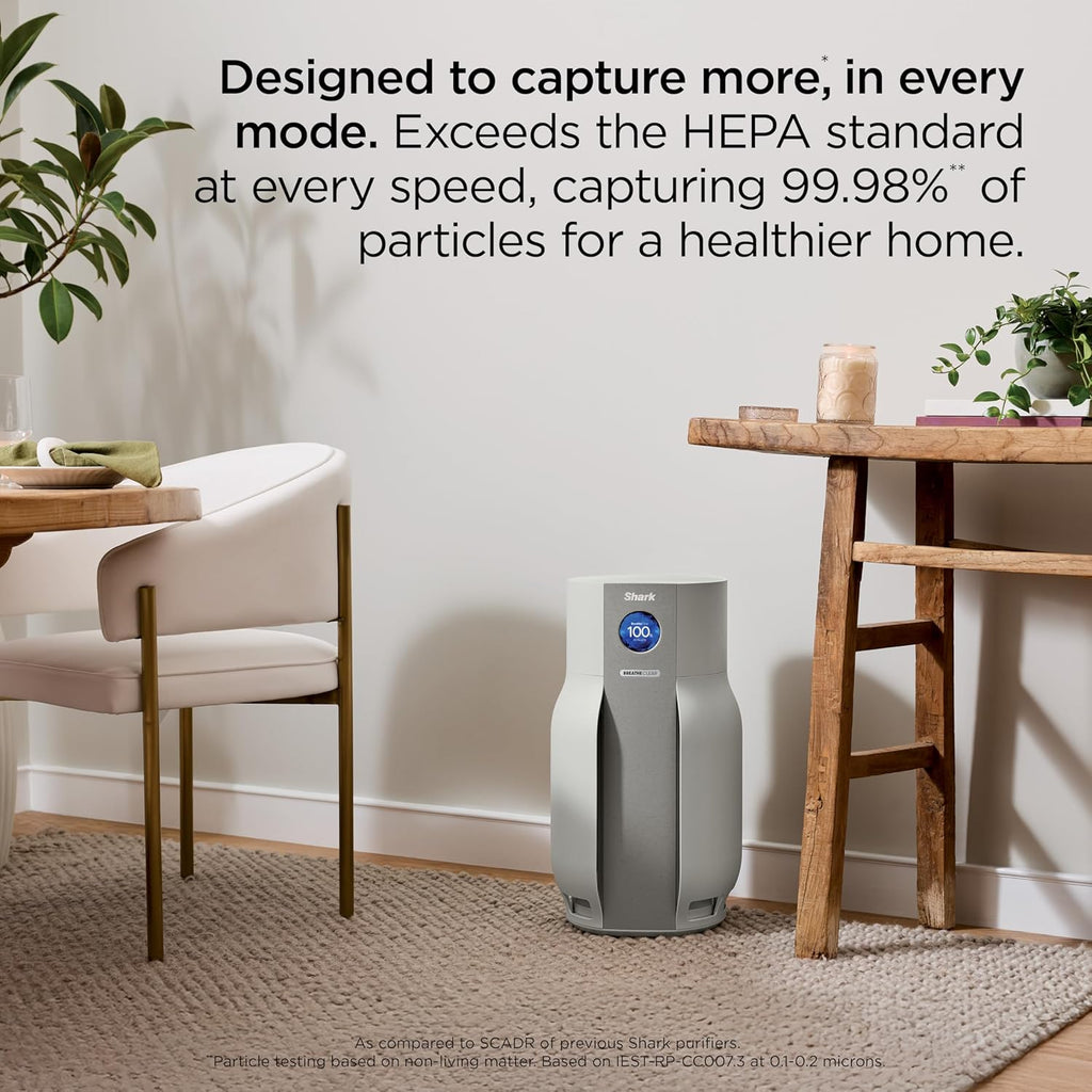 BreatheClear MAX with NeverChange, Intelligent Air Purifier for Home, Large Rooms, HEPA-Exceeding fo