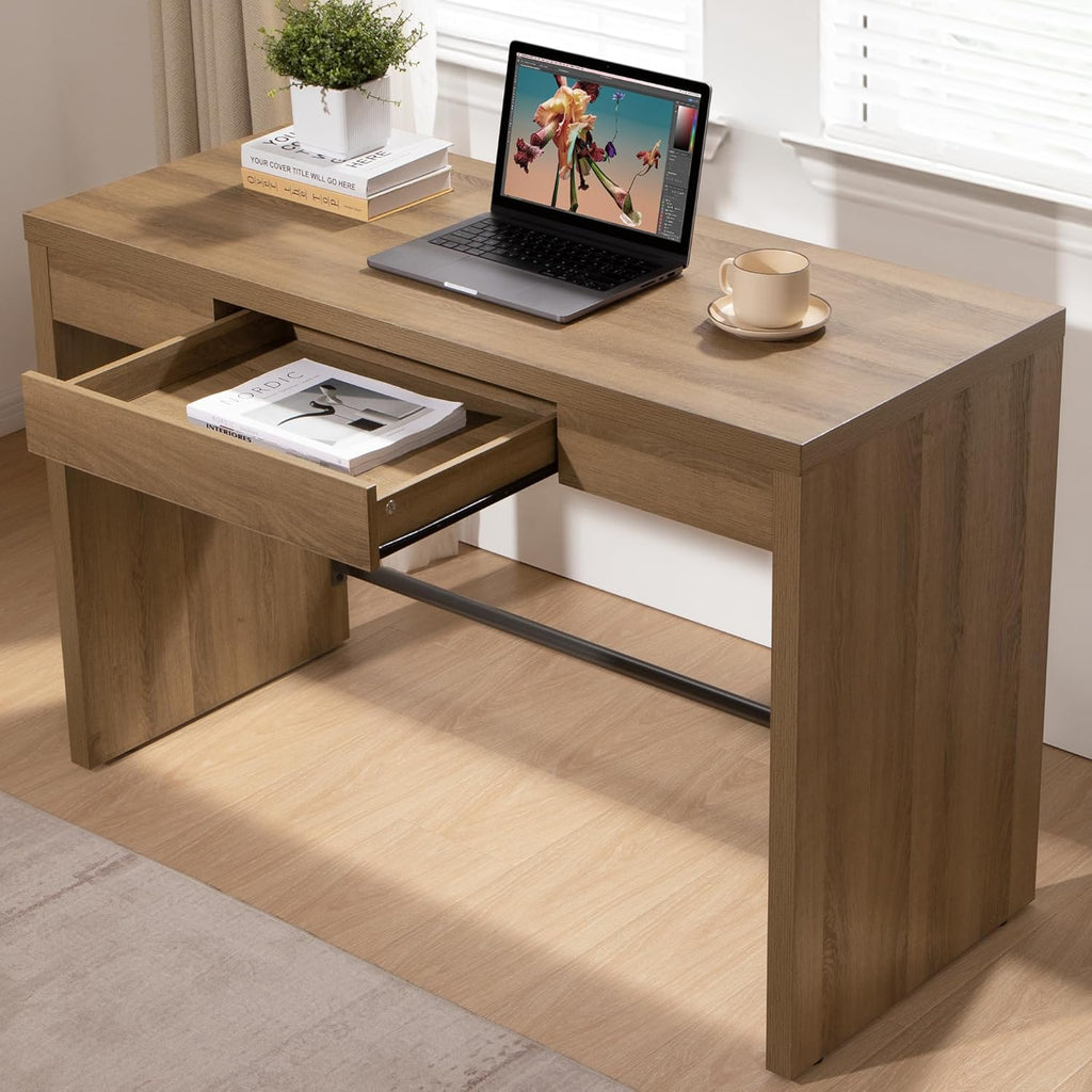 Computer Desk Writing Table - 47-Inch Home Office Executive Desk with Drawer