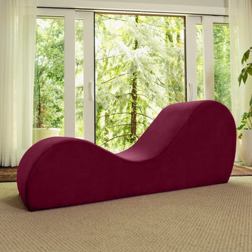 Sleek Chaise Lounge for Yoga - Made in The USA - Great for Stretching, Relaxation, Exercise & More, 60D x 18W x 26H