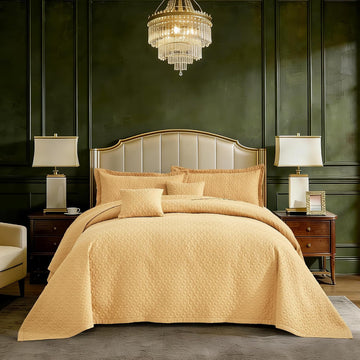 Oversized King Bedspread 128x120 Extra Wide, Diamond Geometric Quilt Set King/Cal King, Lightweight Reversible