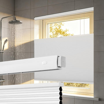 Waterproof 99% Blackout Cellular Shades,White,26''W X 54''H