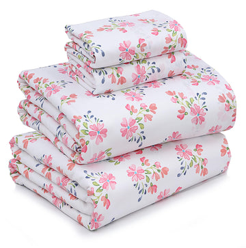 100% Cotton California King Sheets, Percale Sheet Set, Bloomex
