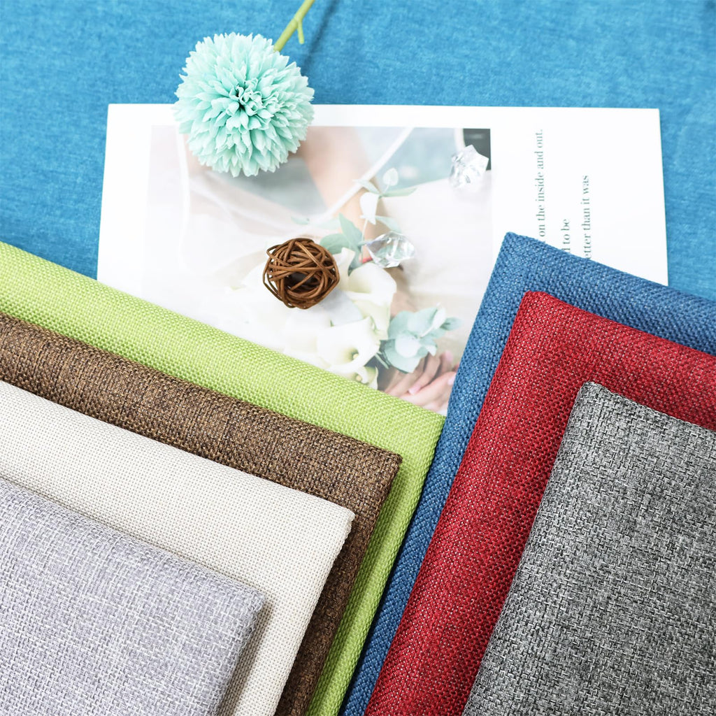 Heavy Linen Fabric 40x57 Inches, 1.2mm Thickness, Plain Solid Color Cloth for Embroidery, Clothing, Sewing - Linen