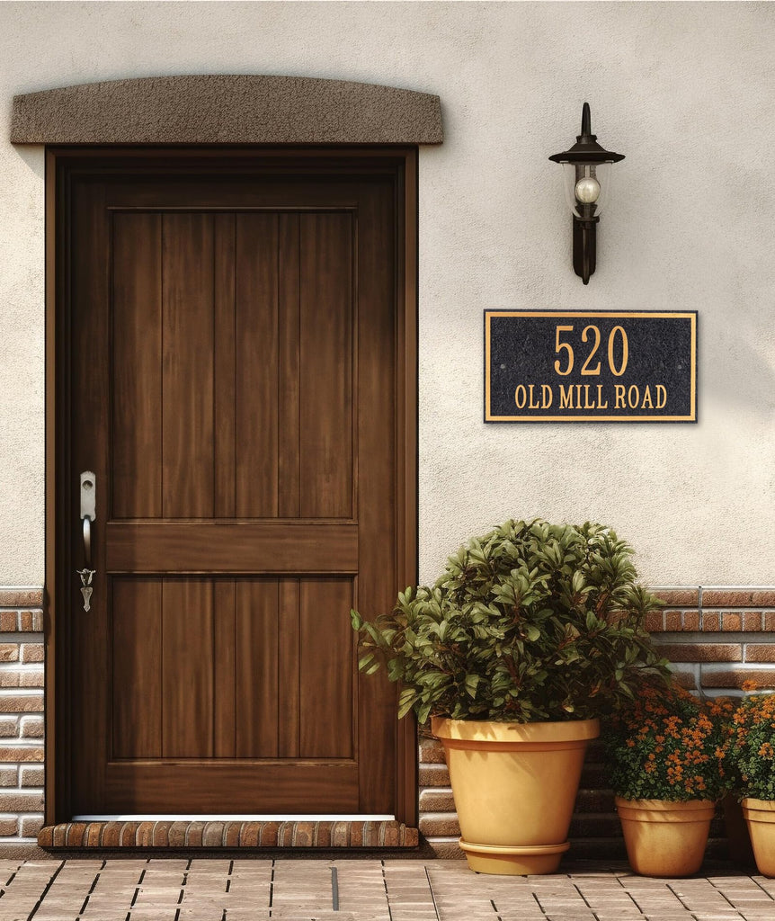 Plaque Sign, Address Numbers Signs Plate Outside Yard, Apartment, Office, Mailbox, Street, Garage, 911 Visibility Signage