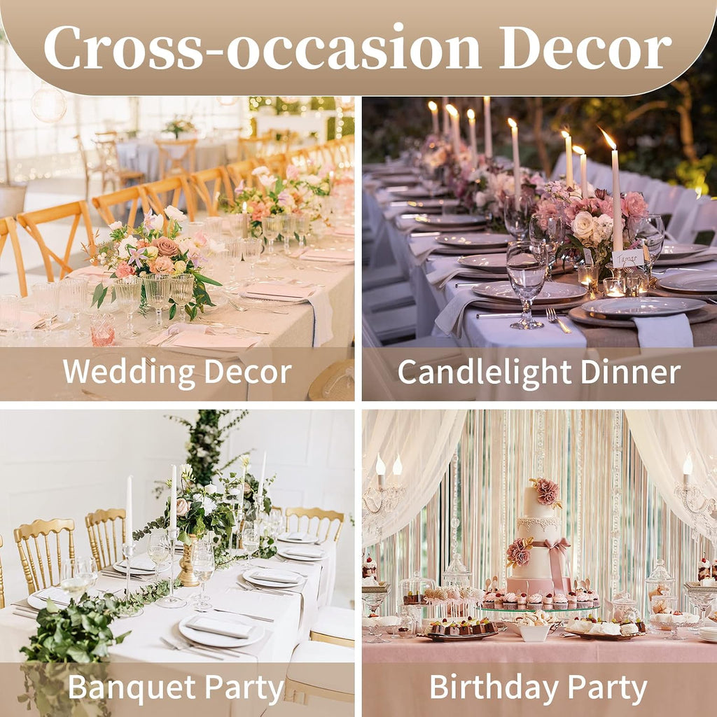 Metallic Vase Centerpiece Stand 2Pcs for Wedding Table Centerpiece Flower Arrangement Tall Pillar Candle Holder, Gold