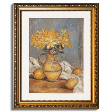 Gold Framed Kitchen Wall Art, Home Rustic Farmhouse Wall Decor, Cottage Retro Decor, Canvas Prints, Antique Picture