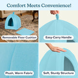 Cat House - Indoor Cat Bed with Removable Foam Cushion