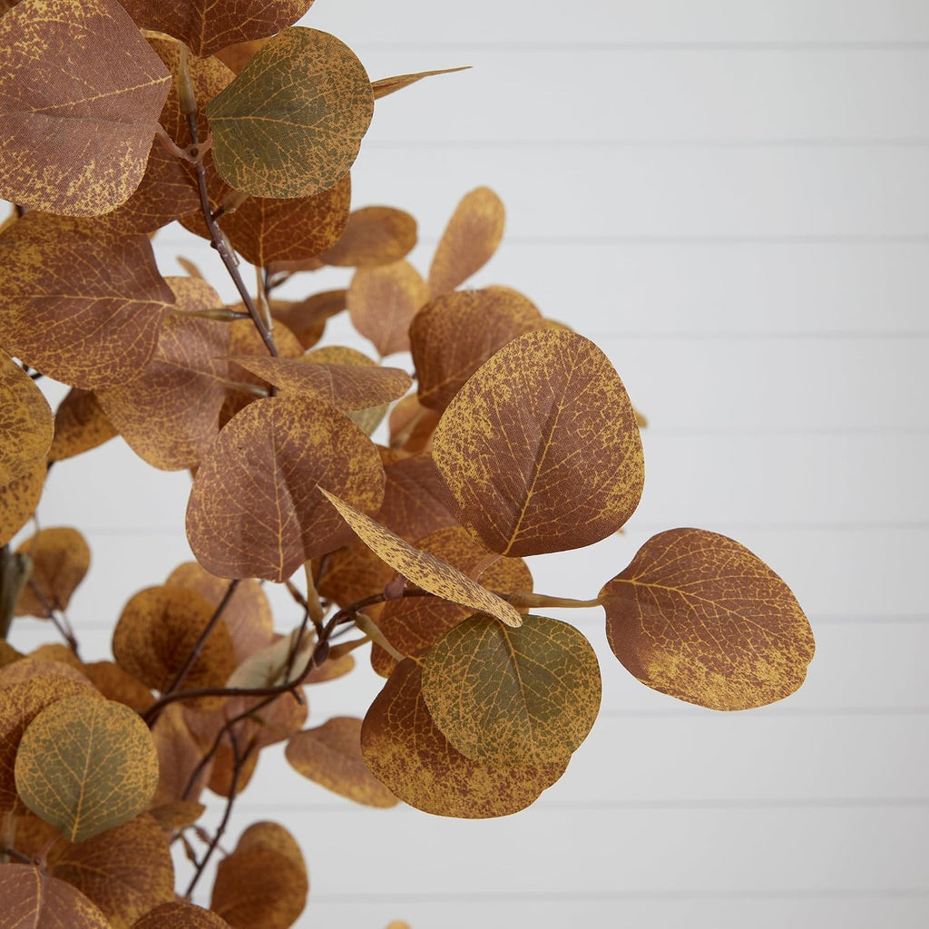 7ft. Artificial Autumn Fall Eucalyptus Tree