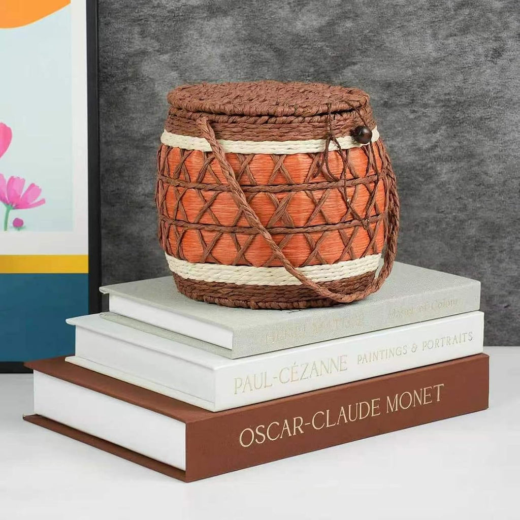 Decorative Books Decor,Set of 3 Aesthetic Faux Books with Storage Box,Linen Fake Books for Coffee Table,Bookshelf &