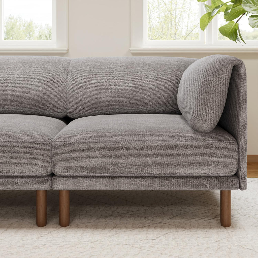 Modular Sectional Sofa,5 Seater L-Shaped Mid Century Modern Sectional Couch, Deep Seat Modular Couch, Chenille Comfy