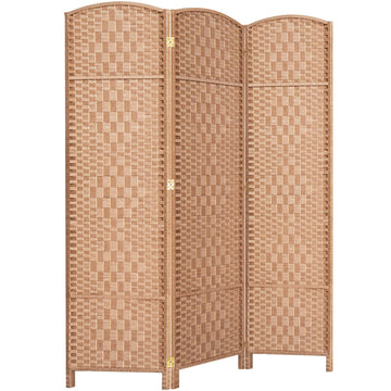Room Divider Panel, 3 Panel Partition Room Dividers Screen, Natural