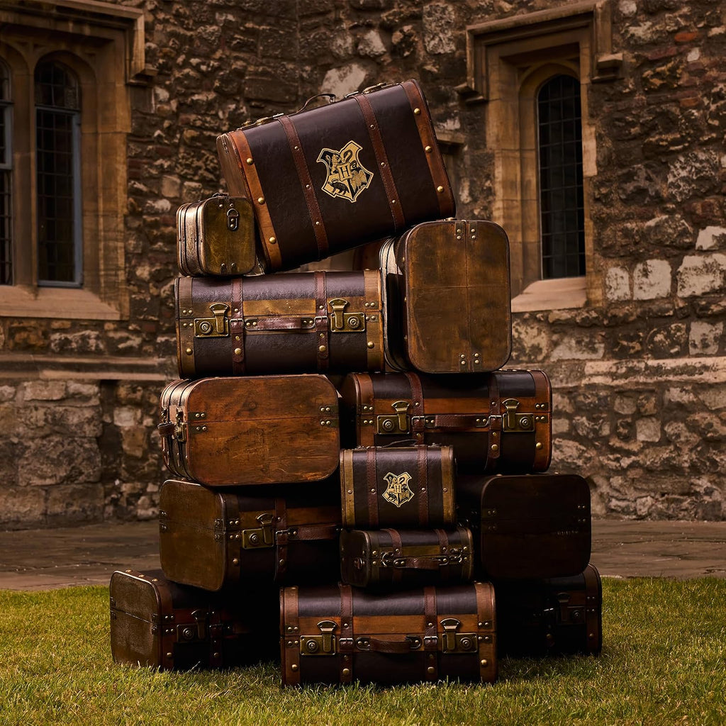 Hogwarts School Trunk - Large 17.5" Collectible Storage Chest with Hogwarts Crest - Official Wizarding World Prop