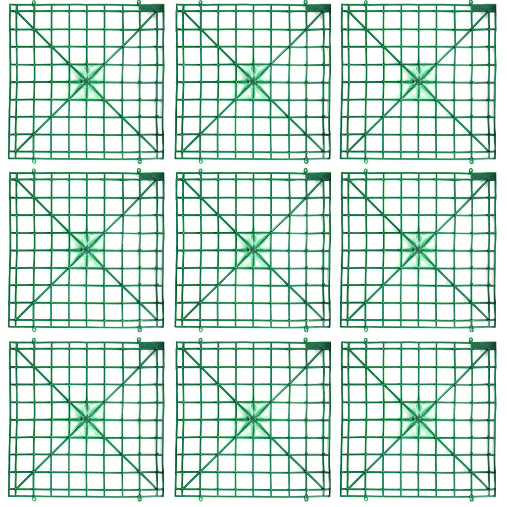 Artificial Flower Grid Panels, DIY Flowers Wall Frames, Flowers Wall Arches Backdrop, Plastic Fences Frames for Wedding