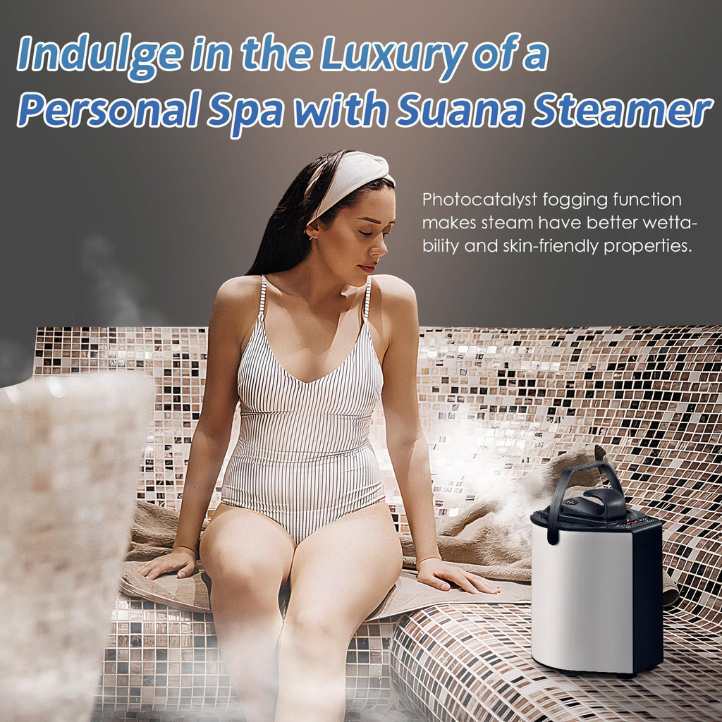 Sauna Steamer Machine 3L, Portable Sauna for Home Spa with Remote Control, Fogging Function