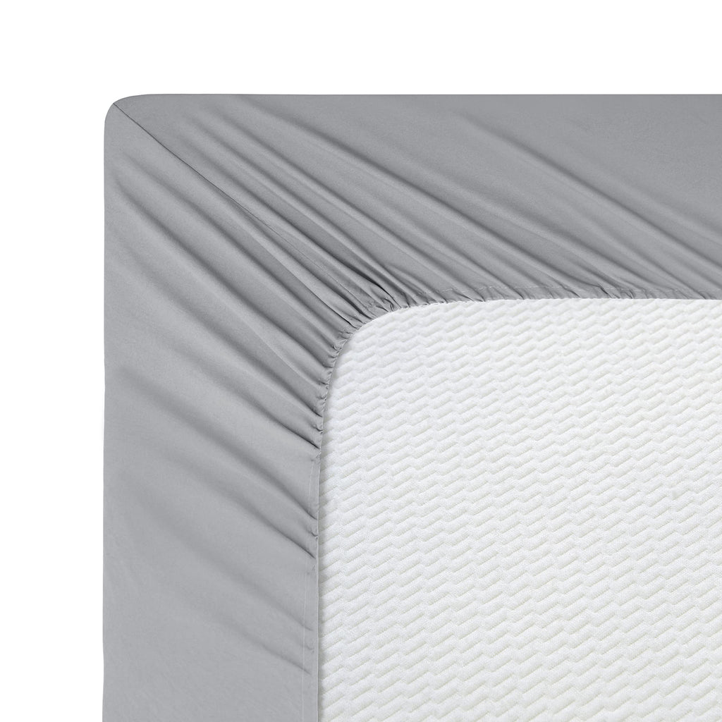 600 Thread Count Ultra Soft Deep Pocket Hotel Standard Solid Bedding Long Staple Percale Cotton All Season 4 Pieces