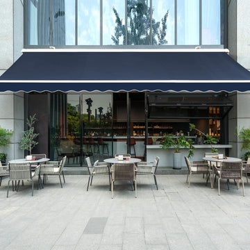 Patio Awning Retractable 15'x10', Fully Assembled Motorized Electric Commercial Grade - Quality 100% Dope-dyed