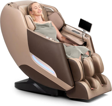Massage Chair, 3D Massage Chair Full Body, Zero Gravity Shiatsu Recliner W/Heating, SL Track, Wireless Charger