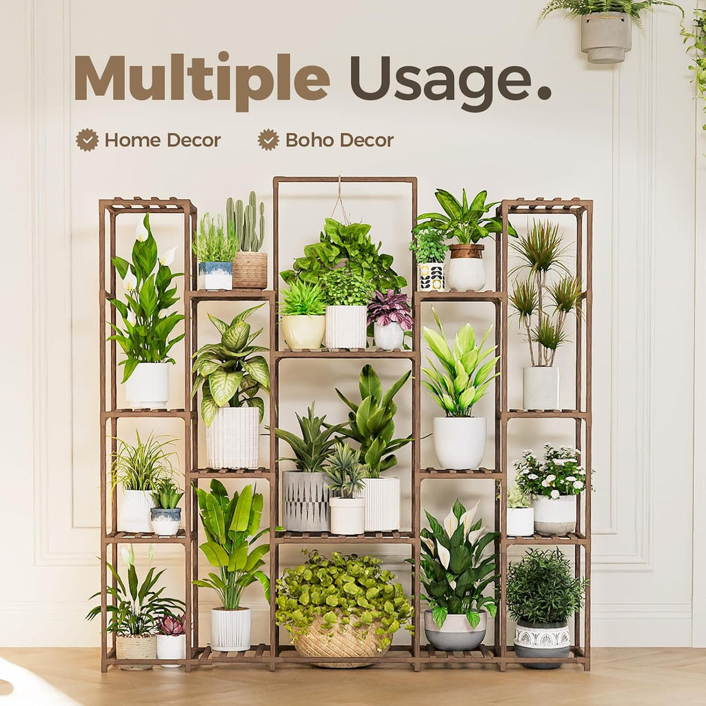 Plant Shelf Indoor Hanging Plant Stand Outdoor Large Plant Shelves Tall Flower Holder wooden plant stand for Multiple