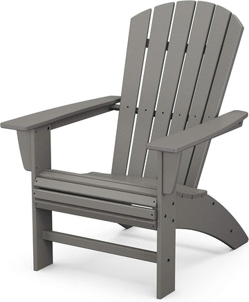 Nautical Curveback Adirondack Chair, HDPE Outdoor Patio Furniture for Deck, Pool, Garden, Made in USA
