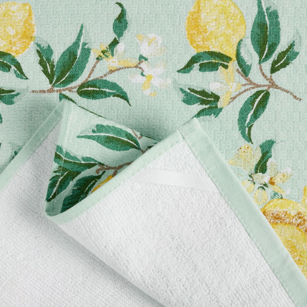 Dual Purpose Kitchen Towel 4-Pack Set, Lemon Whimsy, 16"x28"