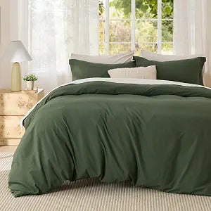 Textured Duvet Cover King - Cotton-Like Polyester Jacquard Duvet Cover Set for All Seasons - 3 Pieces Elevated Dobby - Set of 3