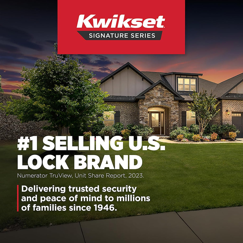 991 Pismo Keyed Entry Knob and Single Cylinder Deadbolt Combo Pack Featuring SmartKey in Matte Black - Door Knob