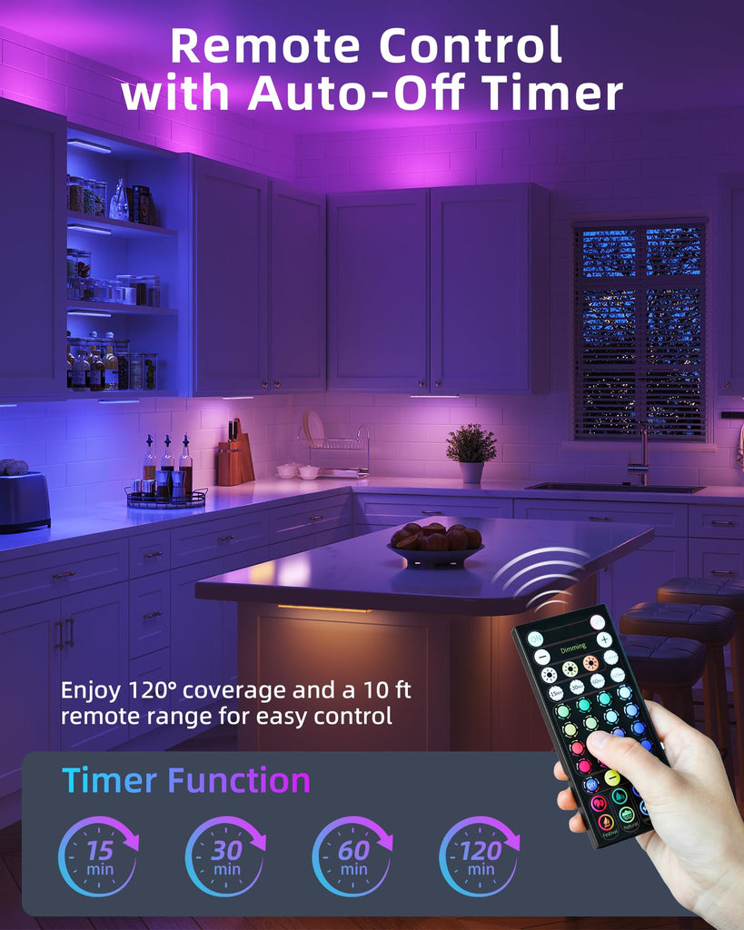 80RGB Color Changing Under Cabinet Lighting, Led Shelf Lights