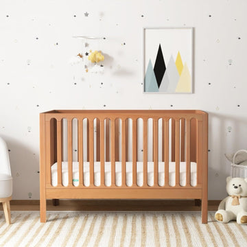 Galileo 3-in-1 Convertible Standard Crib - Chestnut | Standard Crib, 3-in-1 Convertible, Toddler Bed Conversion Kit