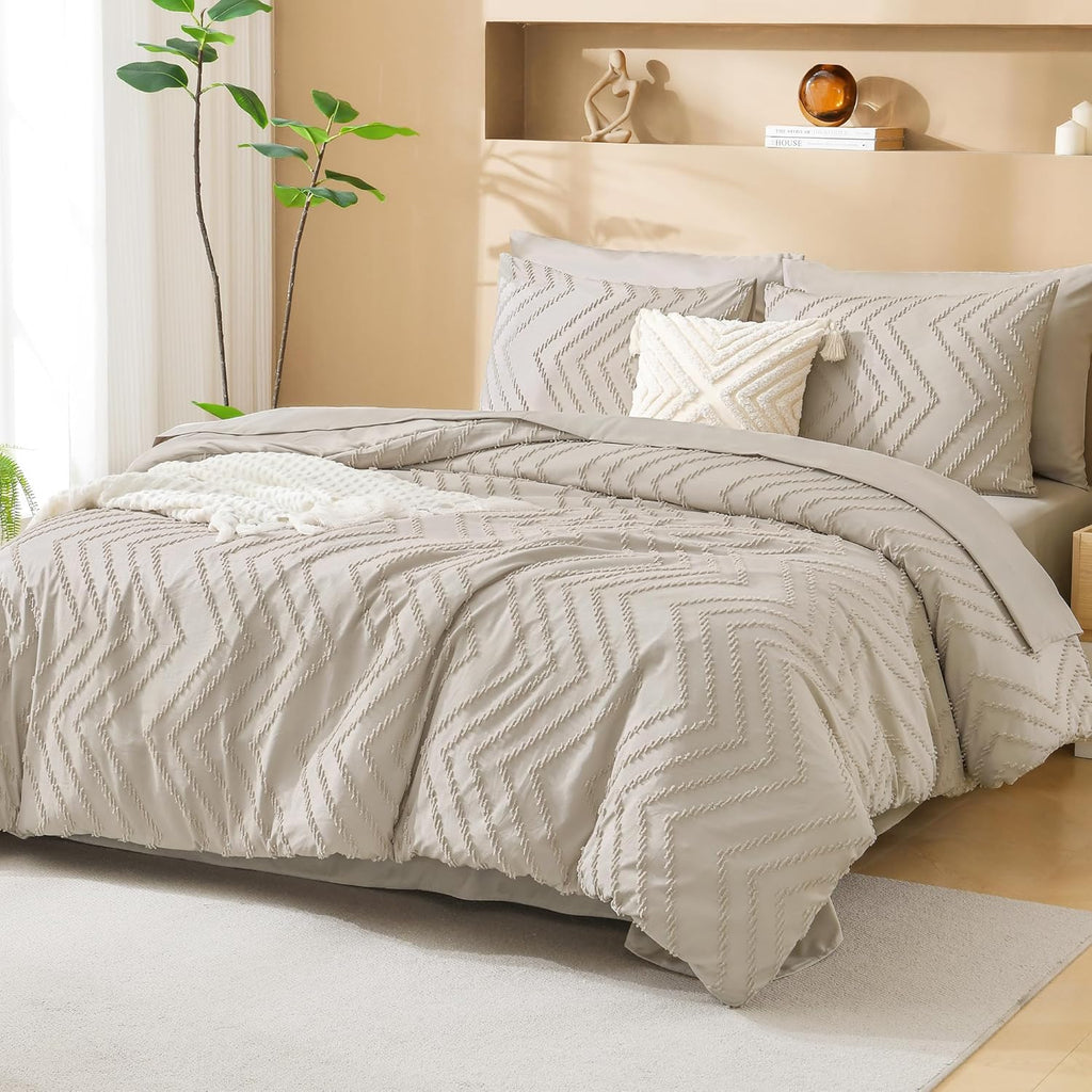 Comforter Set with Sheets Beige