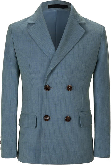 Kids Boys Suit Button Down Blazer Casual Wear Dress Jacket Slim Fit Sport Coat