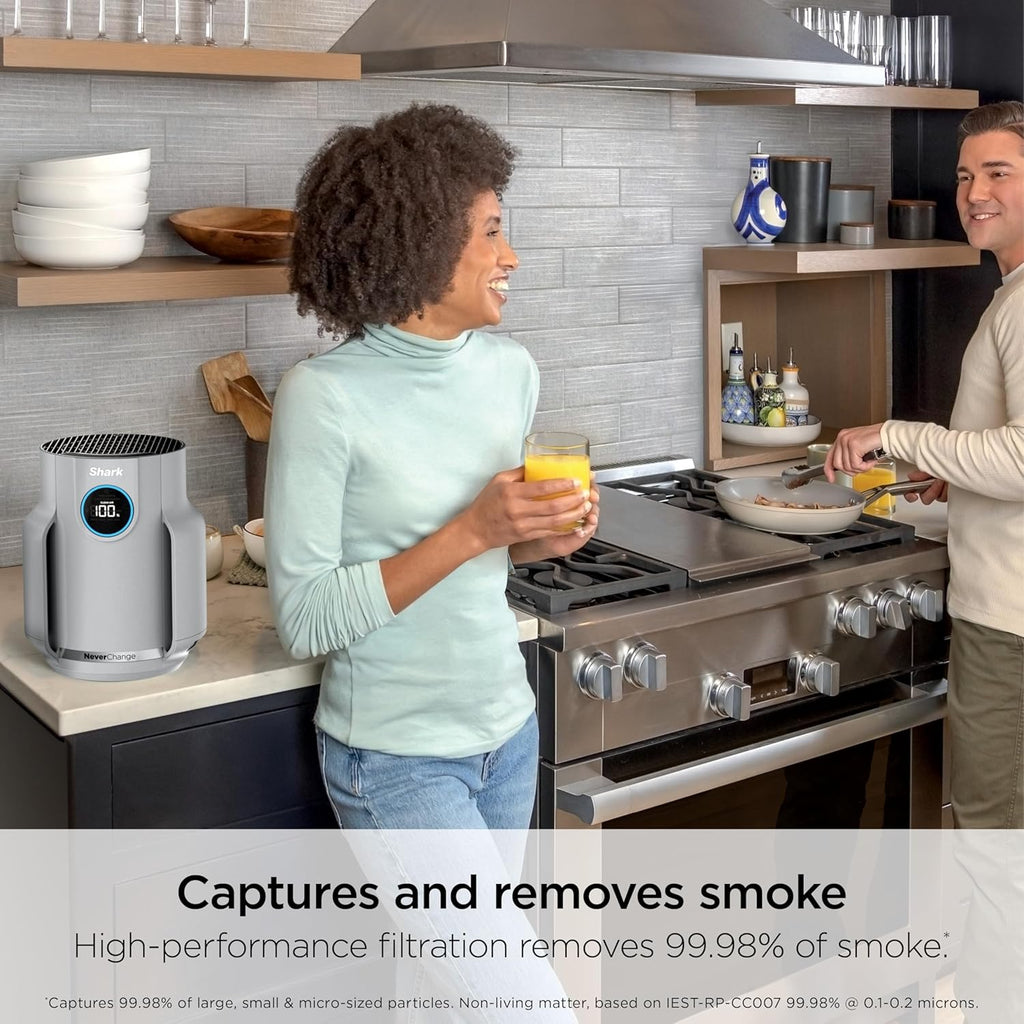 Air Purifier for Home, NeverChange Compact Pro, HEPA-Exceeding Filter, Captures Pollutants, Pet Dand