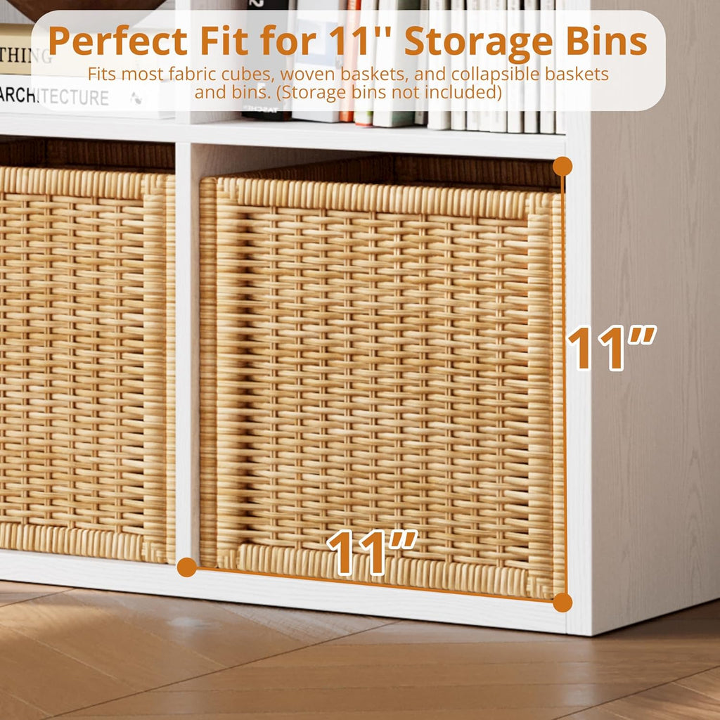 IROCNK Bookshelf, 8-Cube Storage Cube Shelf Organizer