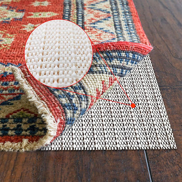 4X6 Non-Slip Area Rug Pad Gripper for Hardwood Floors Durable & Strong - Set of 24