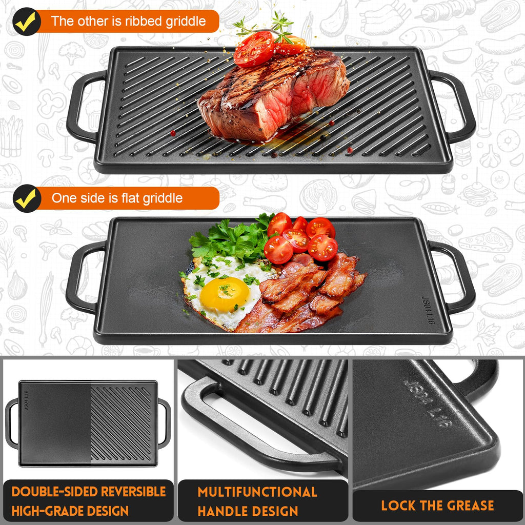 Cast Iron Reversible Griddle