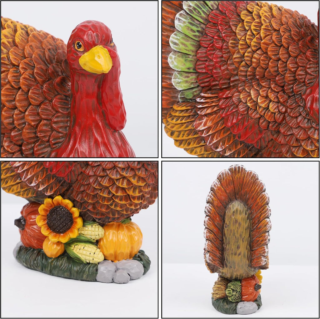 Thanksgiving Turkey Decorations Indoor Resin Figurines Table Decor