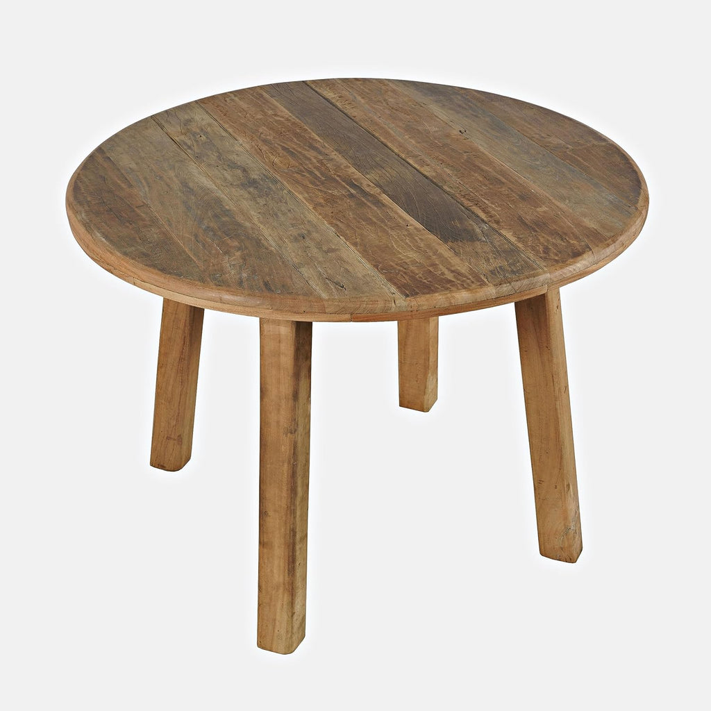 Jofran Reclamation 42" Rustic Reclaimed Solid Wood Round Dining Table