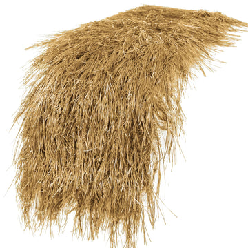 Fake Thatch Hay Table Runner 144 Inch for Western Fall Party Decor