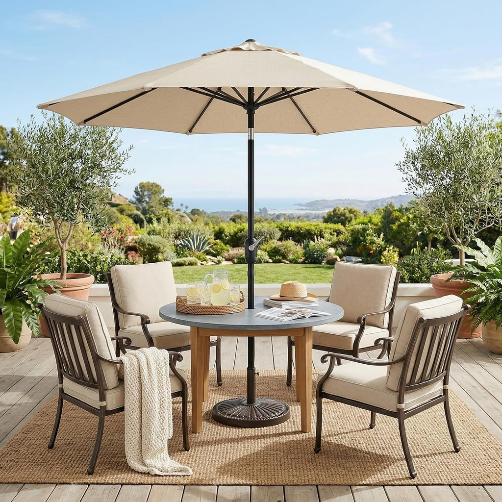 40 lb Round Heavy Duty Patio Market Table Umbrella Base Stand Weight Bronze