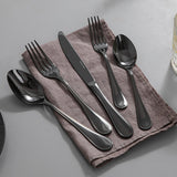 40-Piece Teardrop Silverware Set for 8, 18/10 Stainless Steel Flatware Set