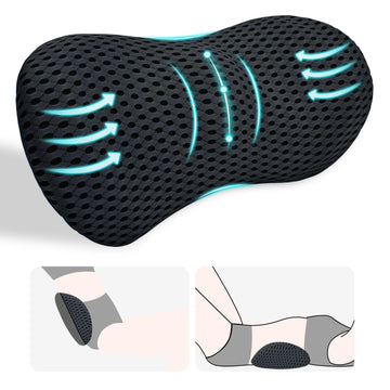 Lumbar Support Pillow Chair, Back Pillow, Black
