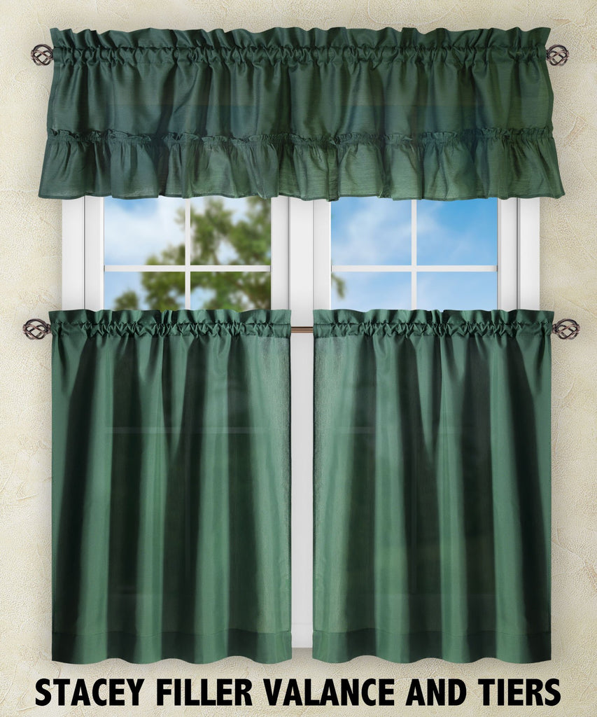 Stacey 60-by-38 Inch Ruffled Swag Curtain (Harvest)