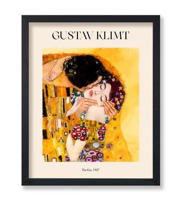 Master The Kiss Print - Gustav Klimt Poster - Abstract Couple Art - Romantic Symbolism Wall Design - Housewarming