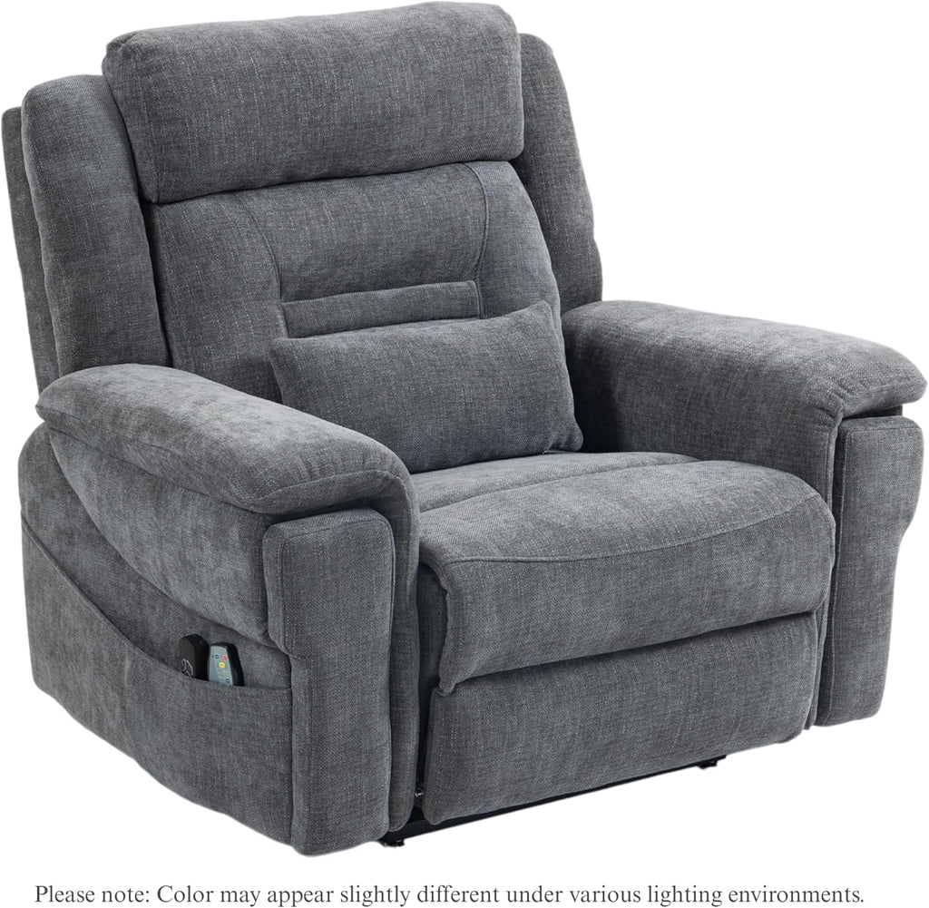 Big Man Power Lift Recliner for Elderly Adults 28 Inch Wide Seat, Oversized Recliner 400 lbs with Heat Massage