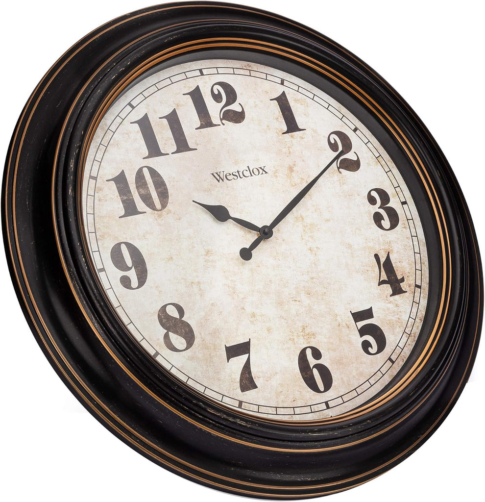 Traditional Large Wall Clock Battery-Operated Clock for Living Room, Bedroom