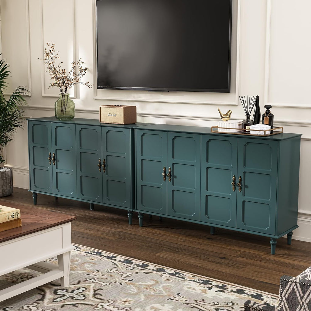 55 inch Mid Century Sideboard Buffet Cabinet with Storage