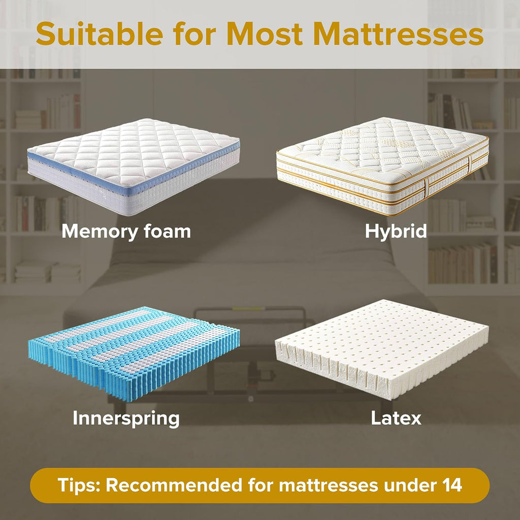 Adjustable Bed Frame, King Size Adjustable Bed Frame, Wireless Remote