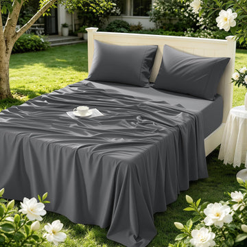 100% Egyptian Cotton Sheets Set Deep Pocket 18"-24" Queen