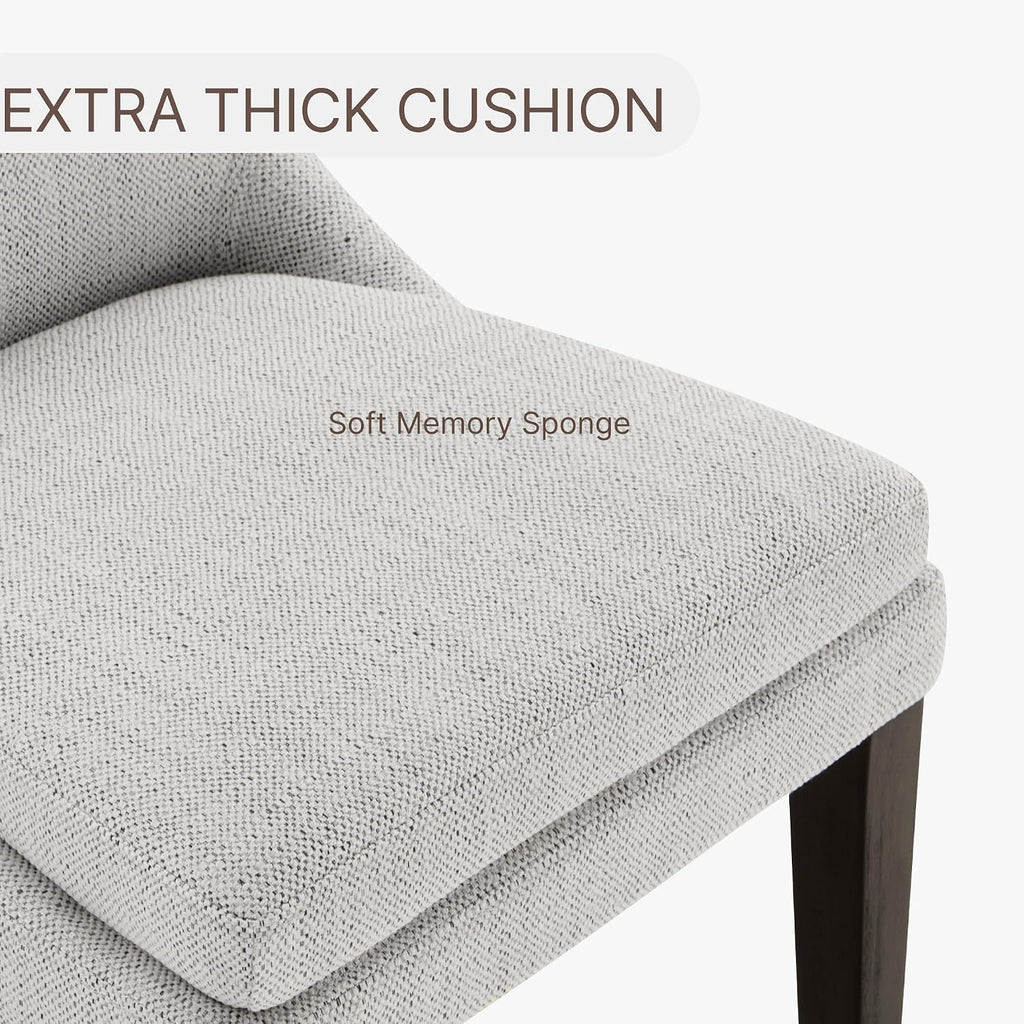 Upholstered Dining Chairs Modern Sidechair Performance Fabric High Back Armlesschair for Diningroom Kitchen,Linen,Set