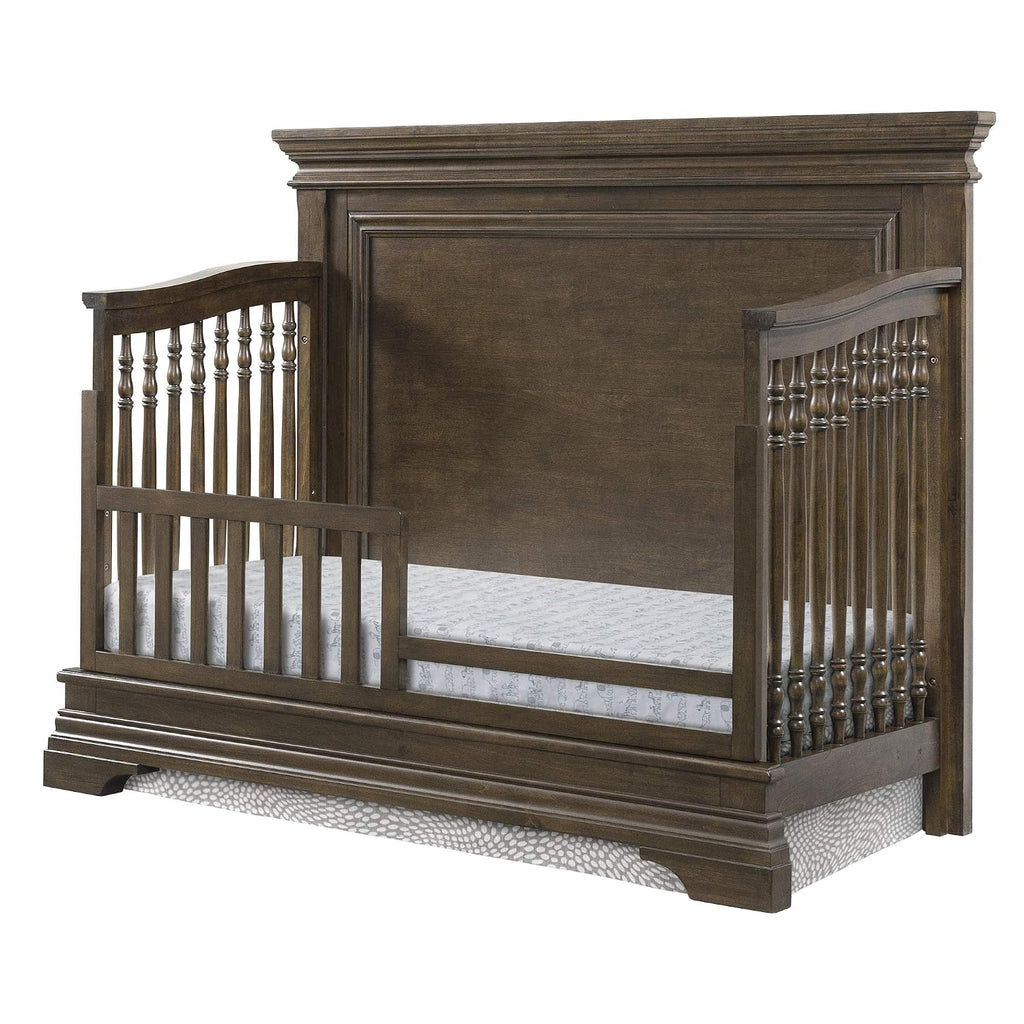 Olivia 4 in 1 Convertible Crib, Brushed Rosewood