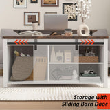 Lift Top Coffee Table with Storage, 31.5" Farmhouse Coffee Table